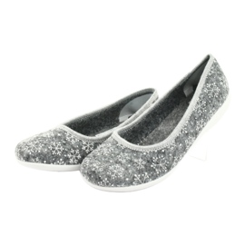 Filt tofflor Adanex 24213 snöflinga vit grå 3