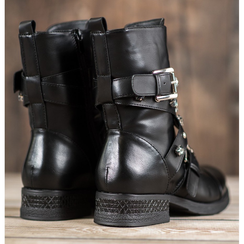 Kayla Arbetare Med Dekorativt Bälte svart 1