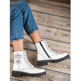Goodin White Glany Booties vit 1