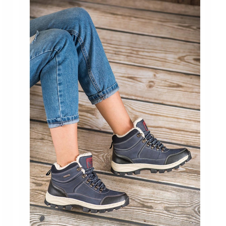 Arrigo Bello Snöriga vinterstövlar blå 2