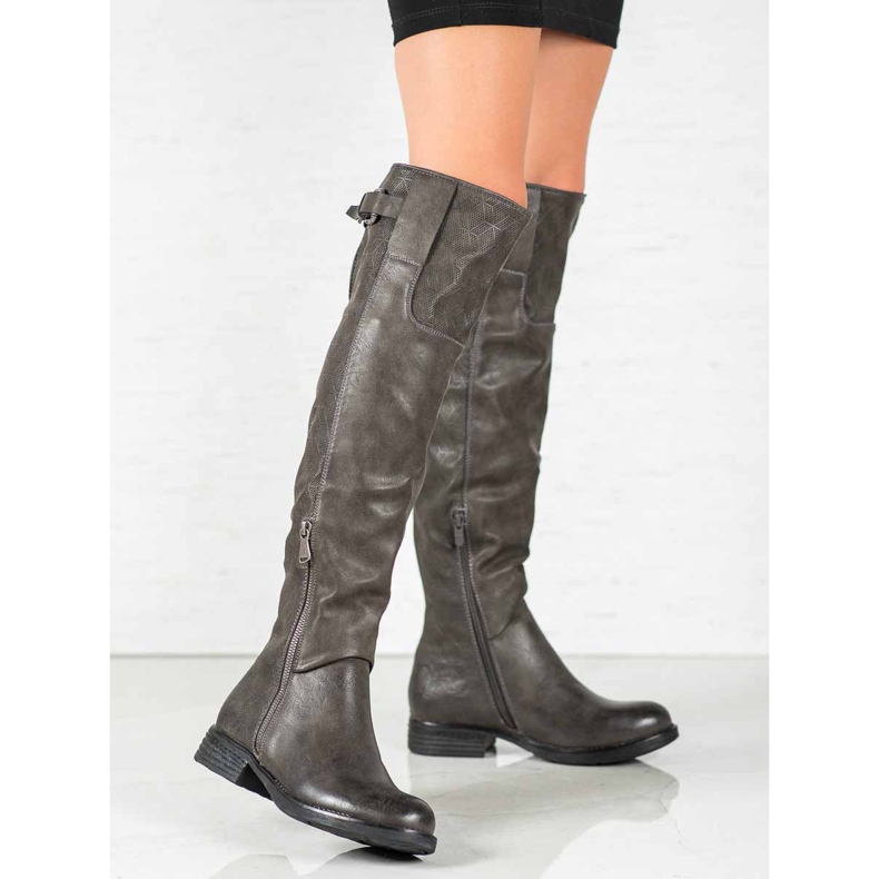 Forever Folie Eco Leather stövlar grå 2