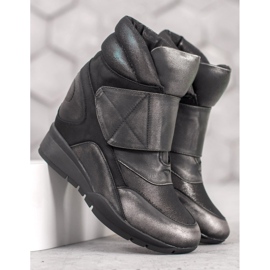 Sergio Leone Kardborreband Sneakers grå 1