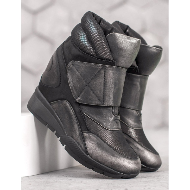 Sergio Leone Kardborreband Sneakers grå 1