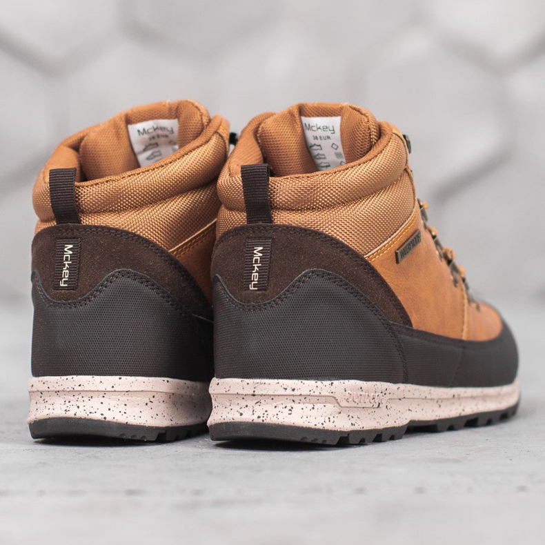 McKey Snörskor med fårskinn brun 2