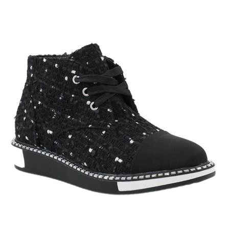 Svarta TS01P-snörskor 1