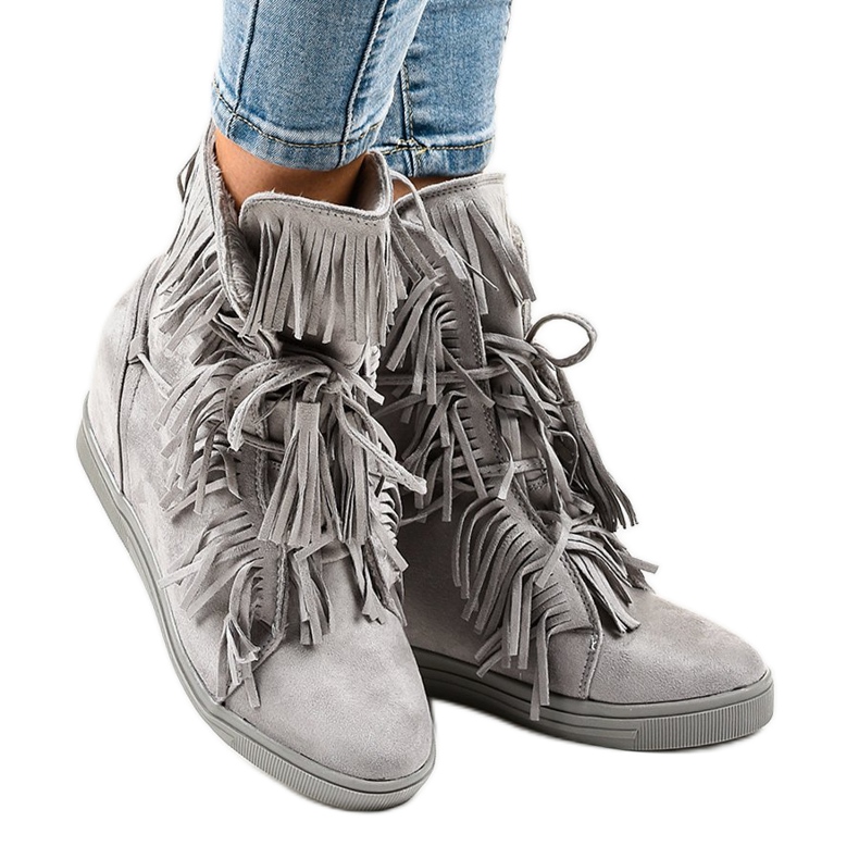 Grå sneakers H6301A-26 1