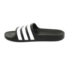 Adidas Adilette Aqua K Jr F35556 tofflor vit svart 2
