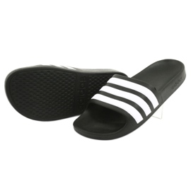 Adidas Adilette Aqua K Jr F35556 tofflor vit svart 4