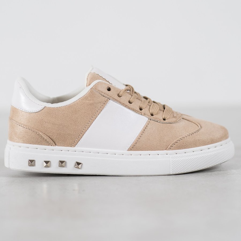 Emaks Sneakers med strass brun 1