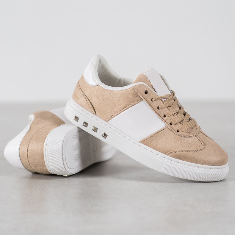 Emaks Sneakers med strass brun 2