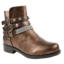 Bruna stövlar, rikt dekorerade LL179 1