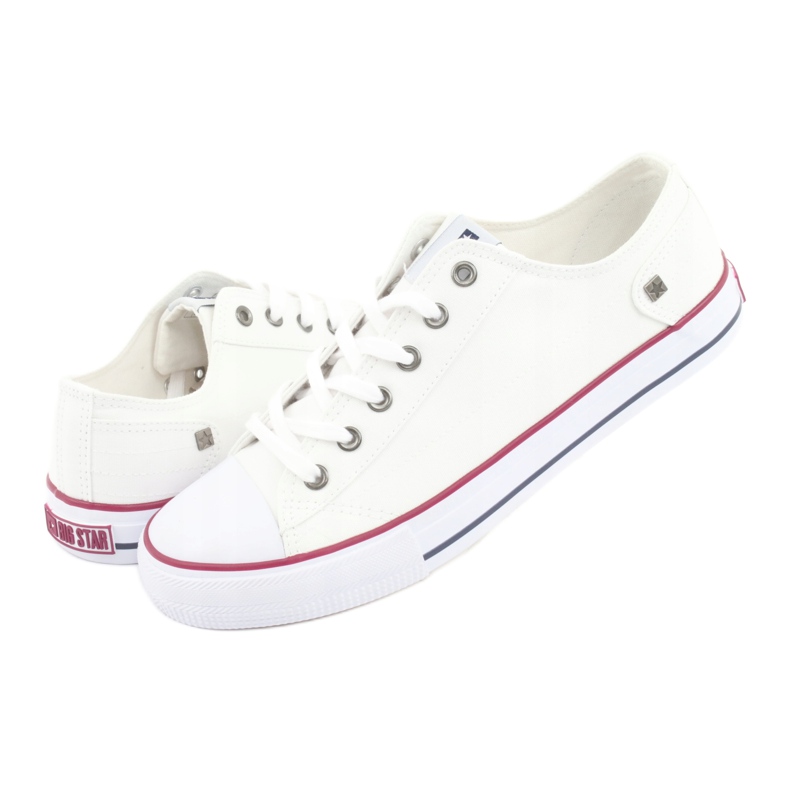 Big Star Classic Tie Sneakers vit DD174271 7