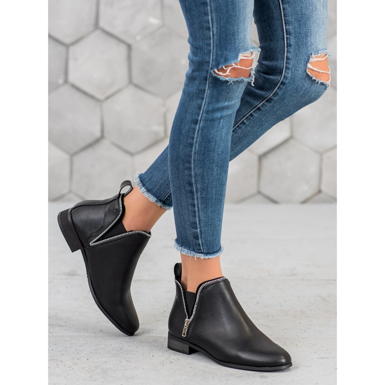 Cm Paris Chelsea stövlar med dekorativ dragkedja svart 1