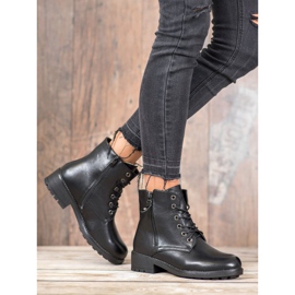 J. Star Klassiska fällare av ekoläder svart 2