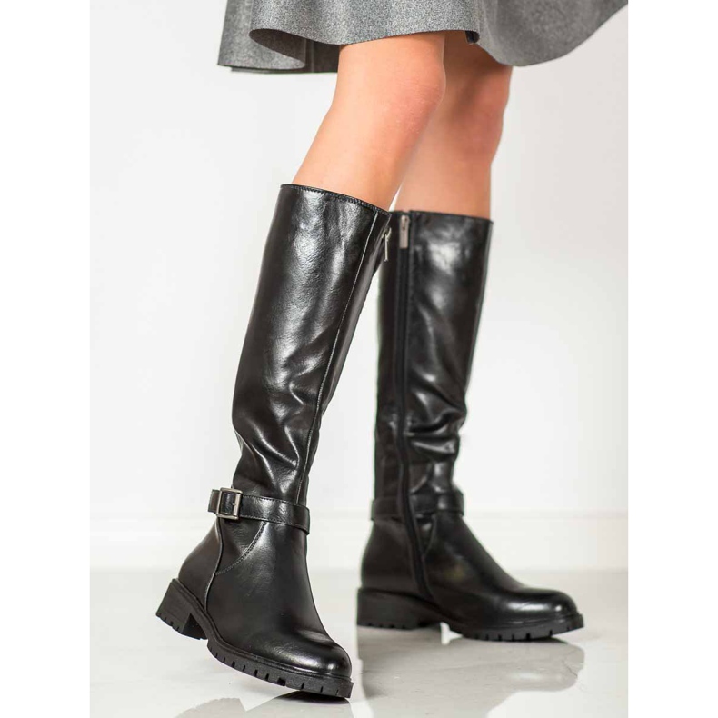 Filippo Svarta stövlar med resår 2