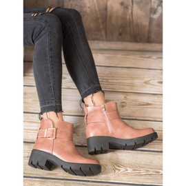 Super Me Stövlar På Plattformen Med Ett Spänne rosa 2