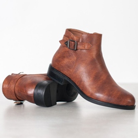 Small Swan Klassiska låga stövlar brun 2