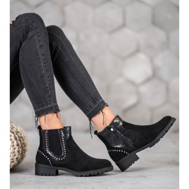 Small Swan Snake Print Chelsea stövlar svart 2