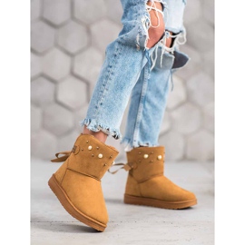 SHELOVET Mukluki med pärlor beige 2