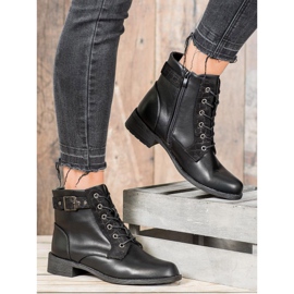 Small Swan Klassiska snörskor svart 2