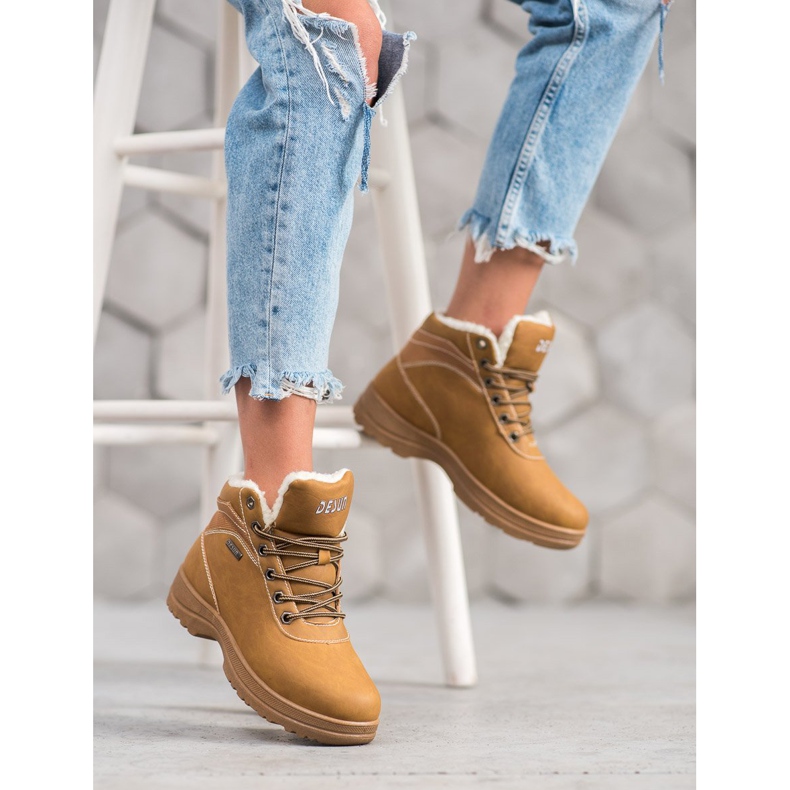 SHELOVET Fångare med fårskinn brun 1