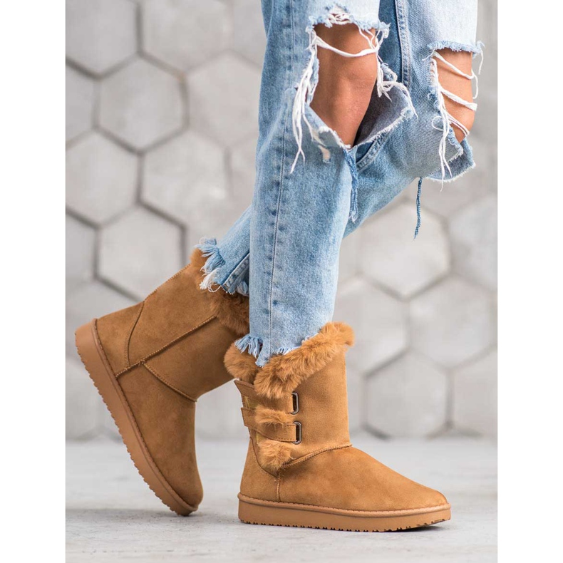 SHELOVET Varma snöskor brun 2