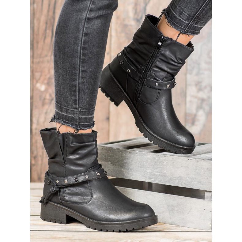 J. Star Arbetare Med Dekorativt Bälte svart 2