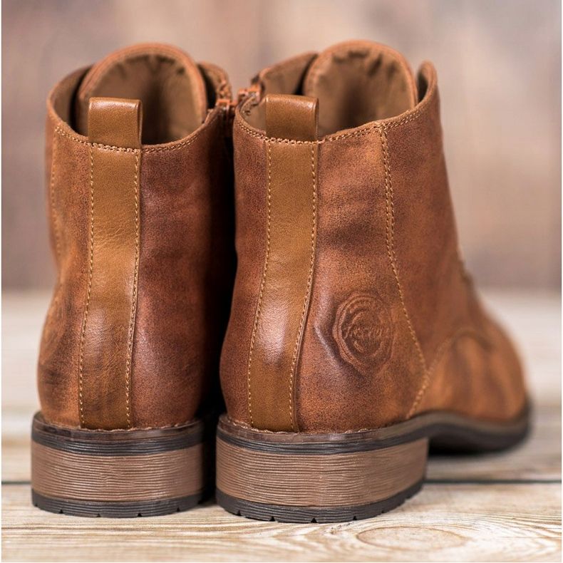 Goodin Eleganta fällare av ekoläder brun 2