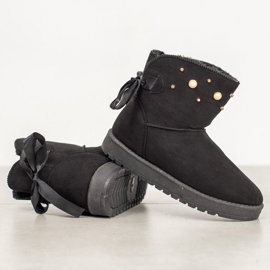 SHELOVET Mukluki med pärlor svart 1