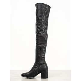 SHELOVET Over-the-knee stövlar av ekoläder svart 1