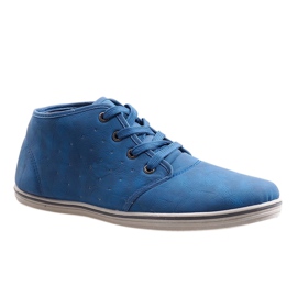 Trendiga High Sneakers TL354-6 Marinblå 1