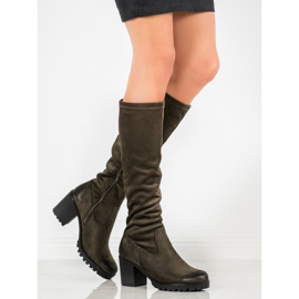 Stövlar på VINCEZA -plattformen grön 1