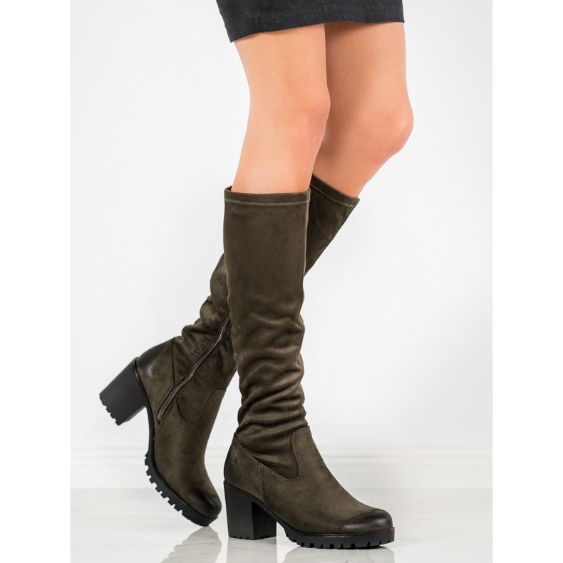 Stövlar på VINCEZA -plattformen grön 1