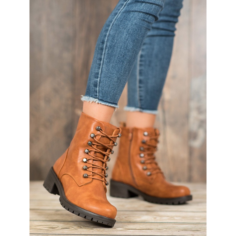 Kayla Bergarbetare med ekoläder brun 2