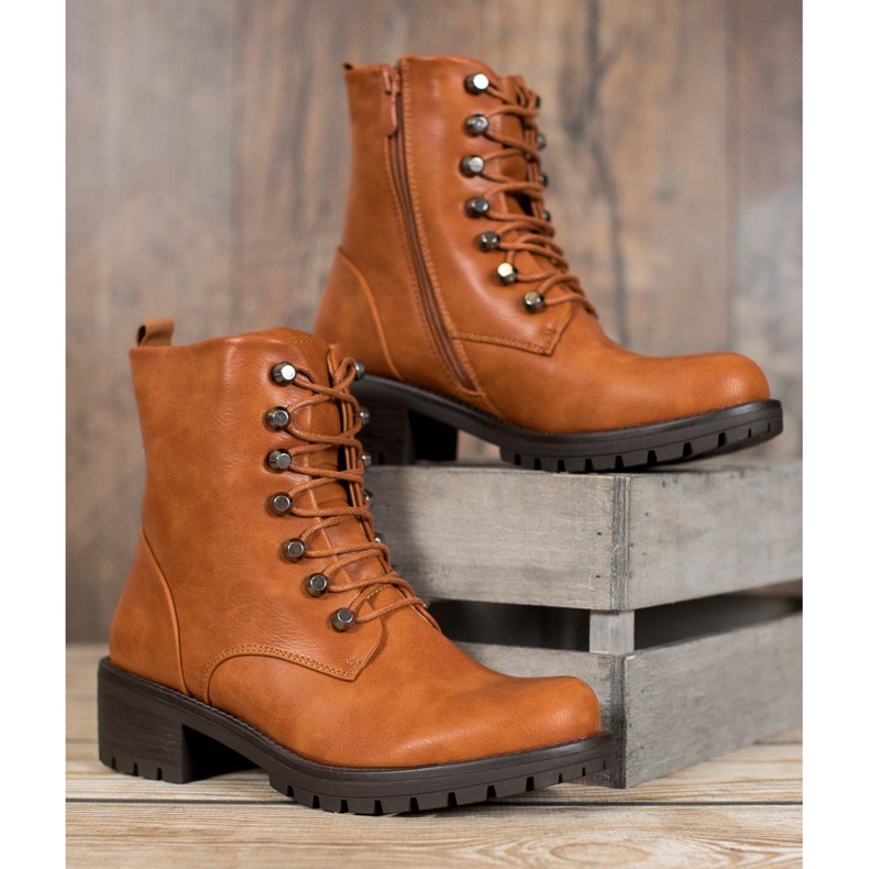 Kayla Bergarbetare med ekoläder brun 1