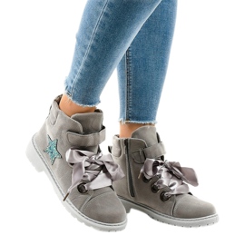 Grå vandringsskor med en stjärna TL51-3 2