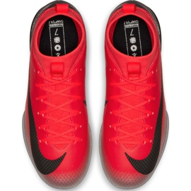 Nike Mercurial Superfly X 6 Academy Gs CR7 Ic Jr AJ3110 600 fotbollsskor mångfärgad röd 1