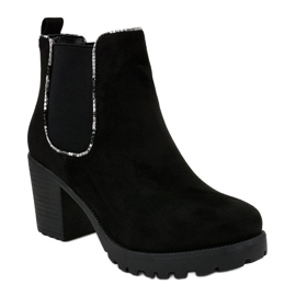 Svarta stövlar på stolpen med en elastisk M10-7 1