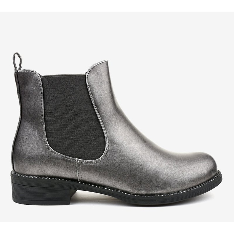 Gråa platta stövletter 7513-PA 2