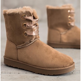 Kylie Knutna snöskor brun 2