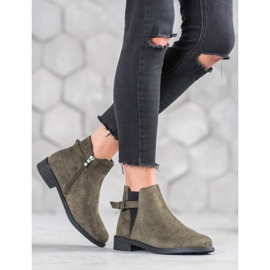 Ideal Shoes Mockaskor grön 1