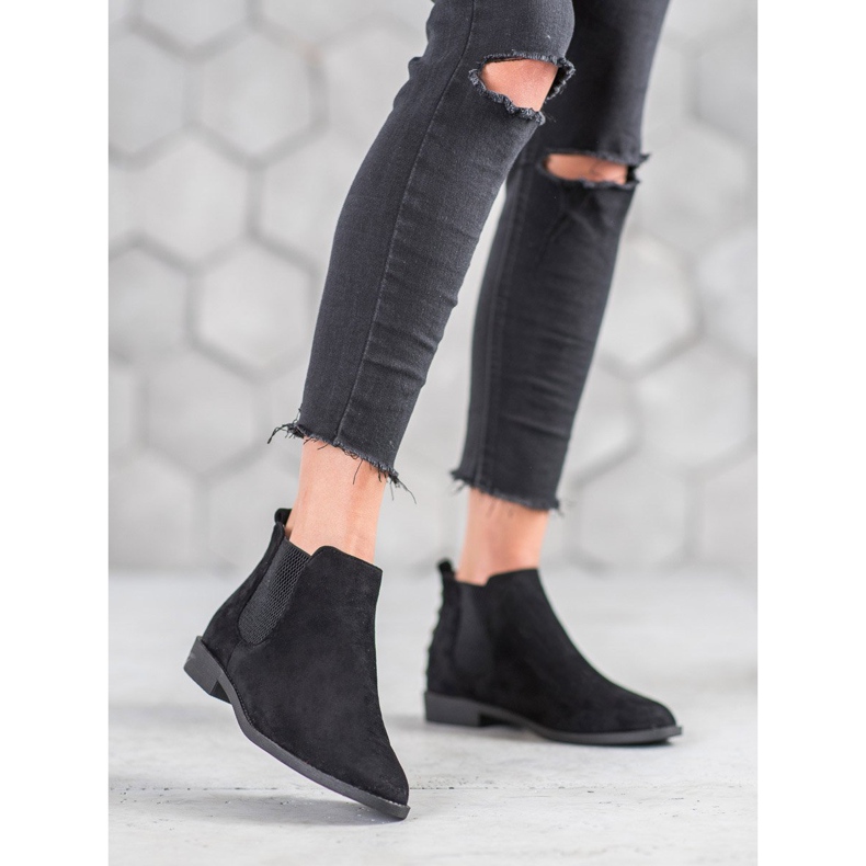 SHELOVET Chelsea stövlar med pärlor svart 2