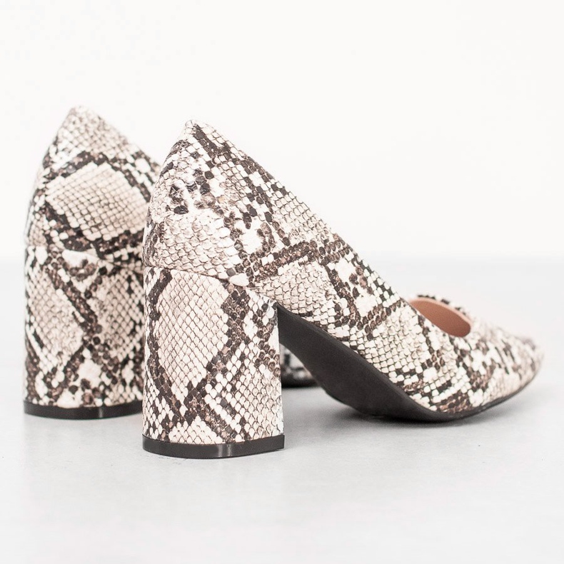 Seastar Snake Print Pumps vit 2