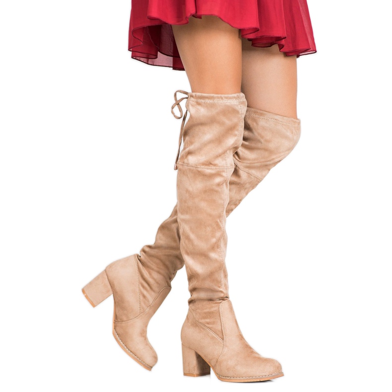 J. Star Slip-on stövlar på ett inlägg brun 1