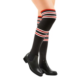 Grå musketeerstövlar strumpa FD-69 1