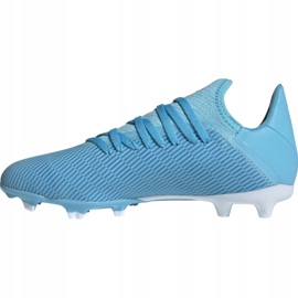 Adidas X 19.3 Fg Jr F35366 fotbollsskor mångfärgad blå 1