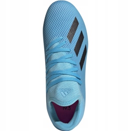 Adidas X 19.3 Fg Jr F35366 fotbollsskor mångfärgad blå 2