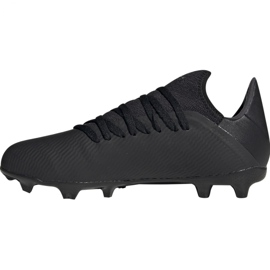 Adidas X 19.3 Fg Jr F35364 fotbollsskor svart svart 1