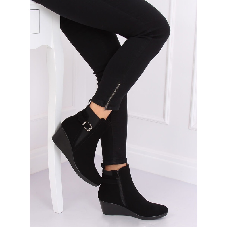 Svart Svarta kilstövlar 6778-2 Svart 1