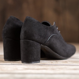 SHELOVET Snörningspumpar svart 1